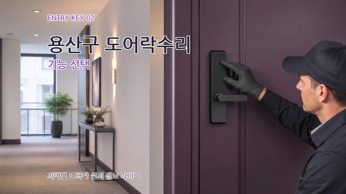 용산구 도어락수리 기능 선택