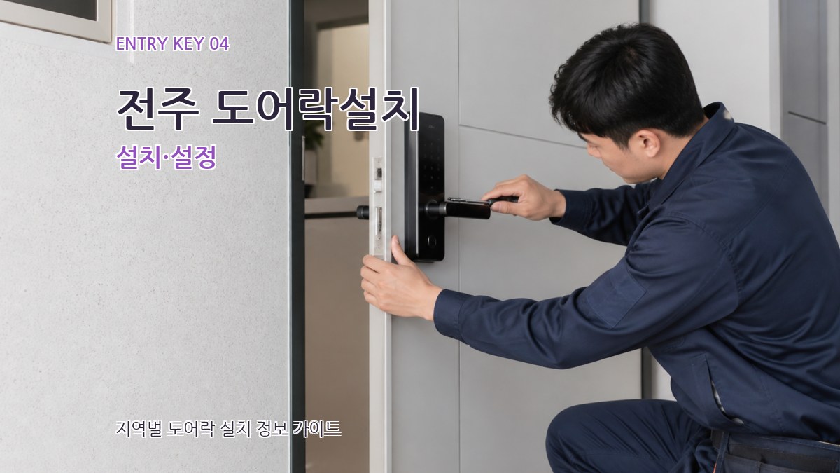 전주 도어락설치 설치·설정