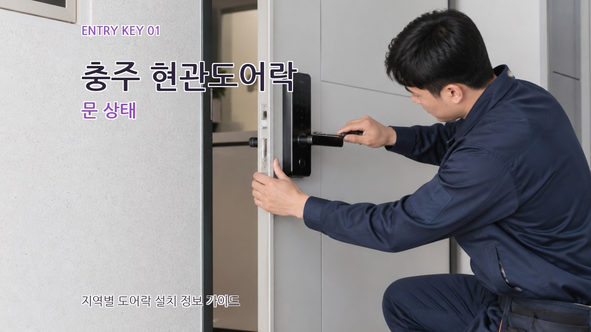 충주 현관도어락 문 상태
