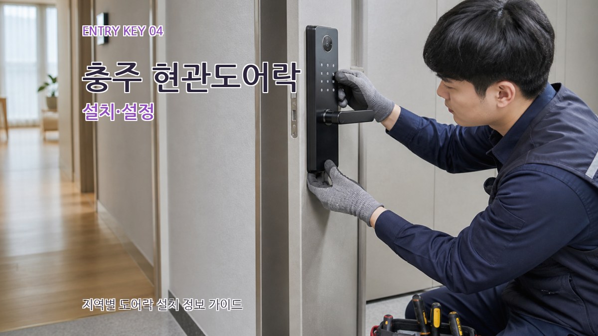 충주 현관도어락 설치·설정