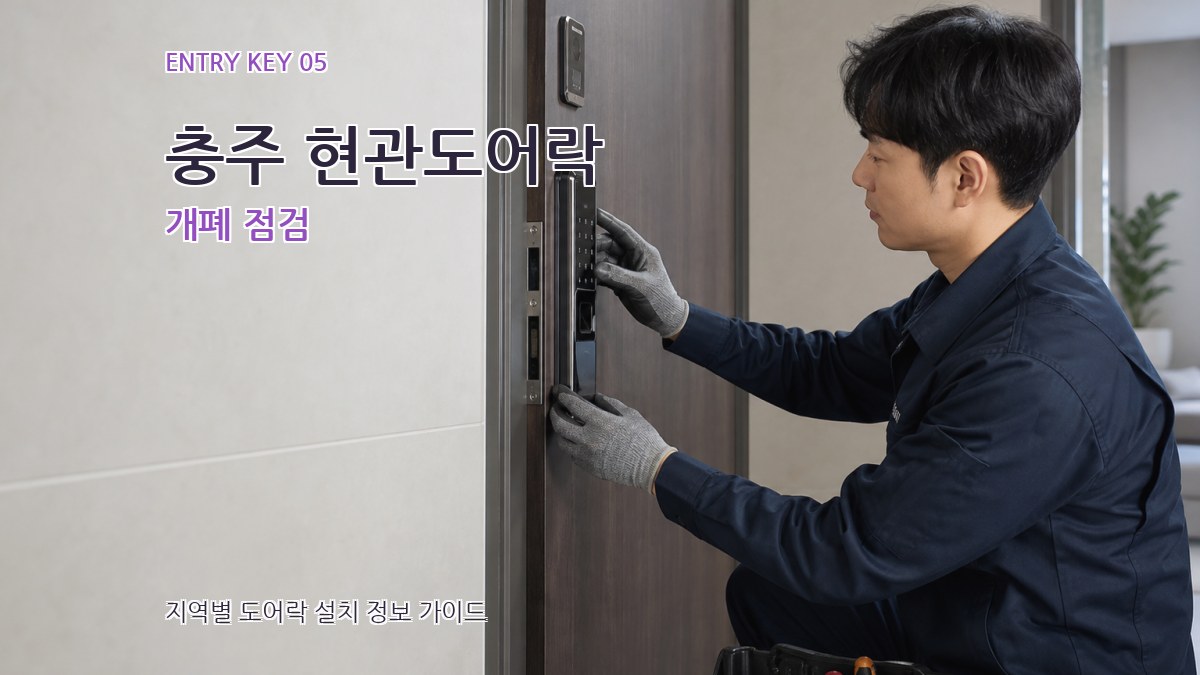 충주 현관도어락 개폐 점검