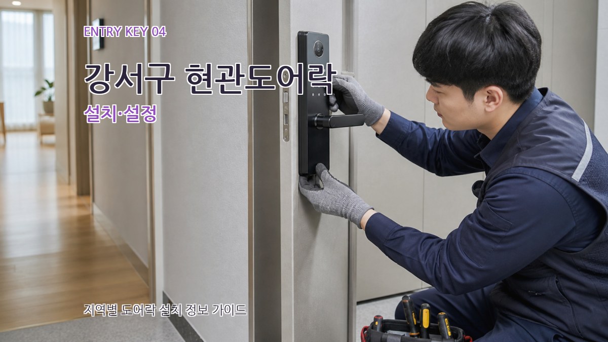 강서구 현관도어락 설치·설정