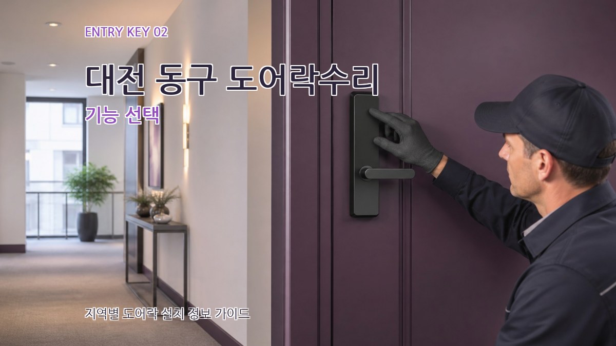 대전 동구 도어락수리 기능 선택