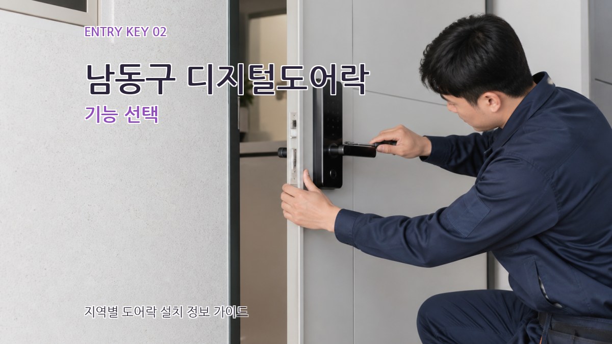 남동구 디지털도어락 기능 선택