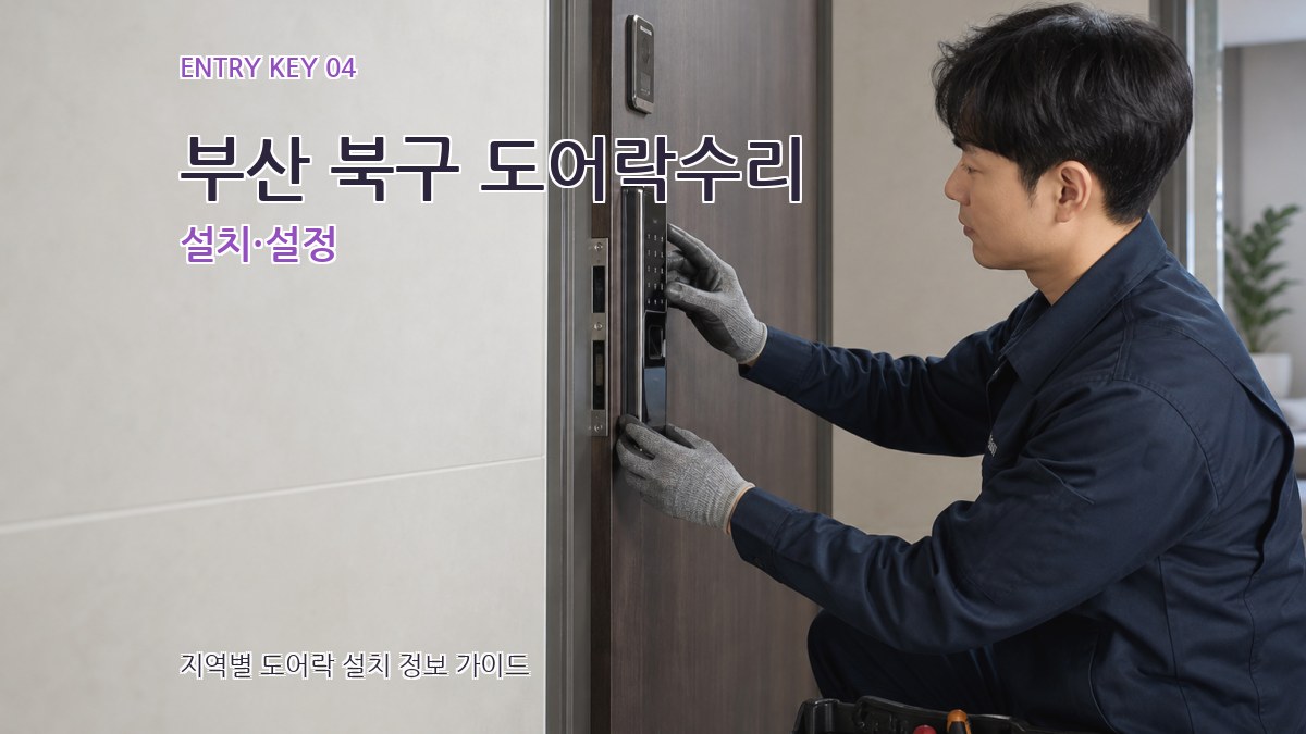 부산 북구 도어락수리 설치·설정