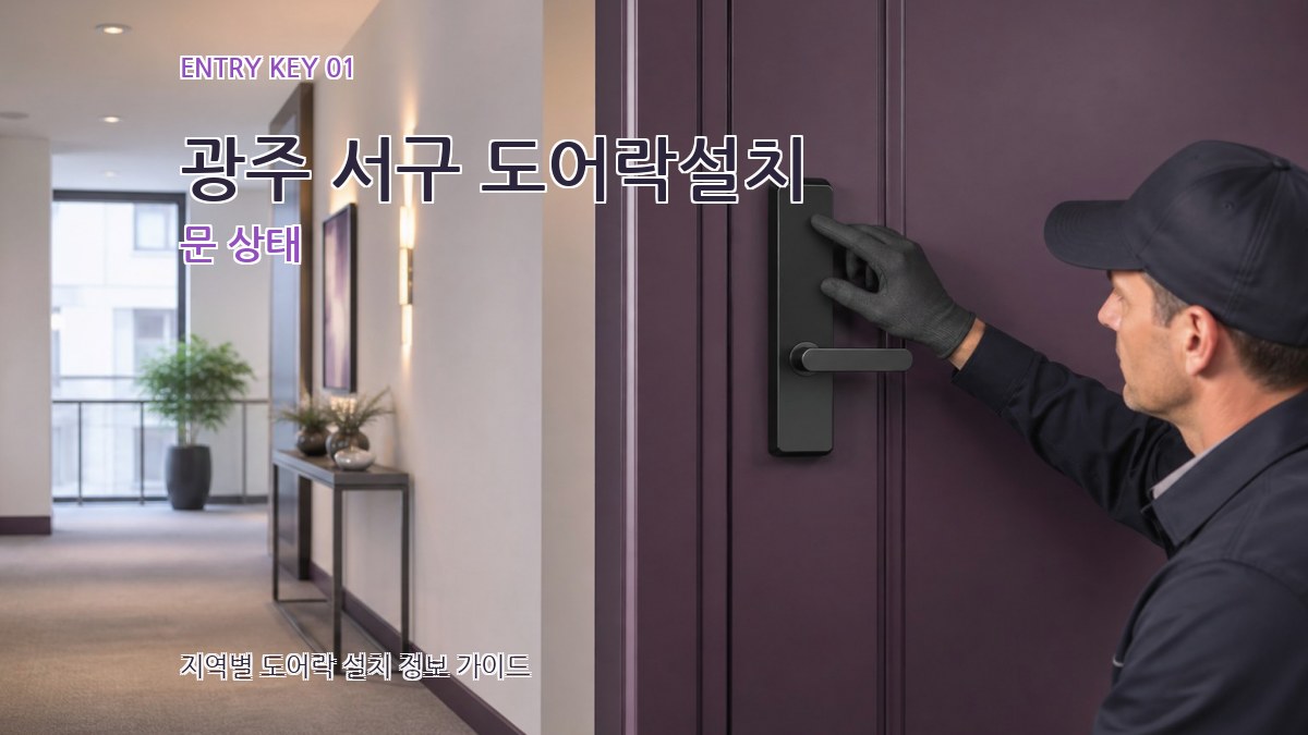 광주 서구 도어락설치