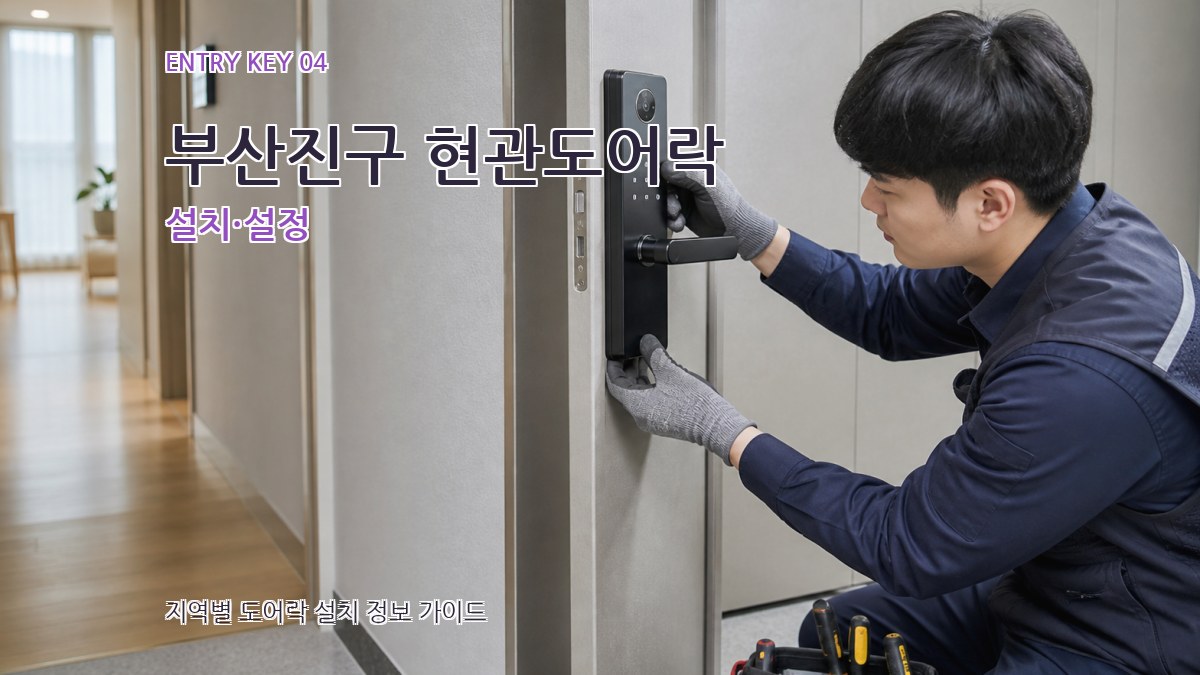 부산진구 현관도어락 설치·설정