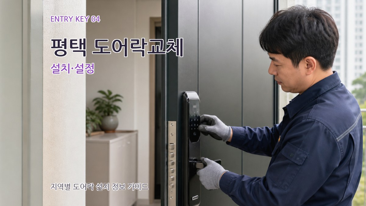 평택 도어락교체 설치·설정