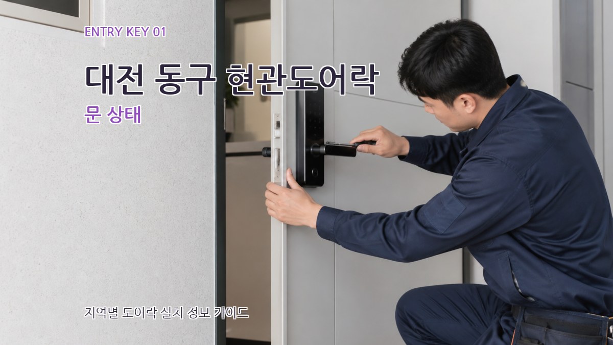 대전 동구 현관도어락