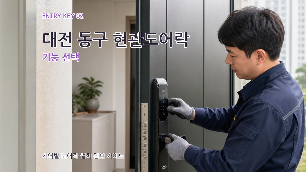 대전 동구 현관도어락 기능 선택