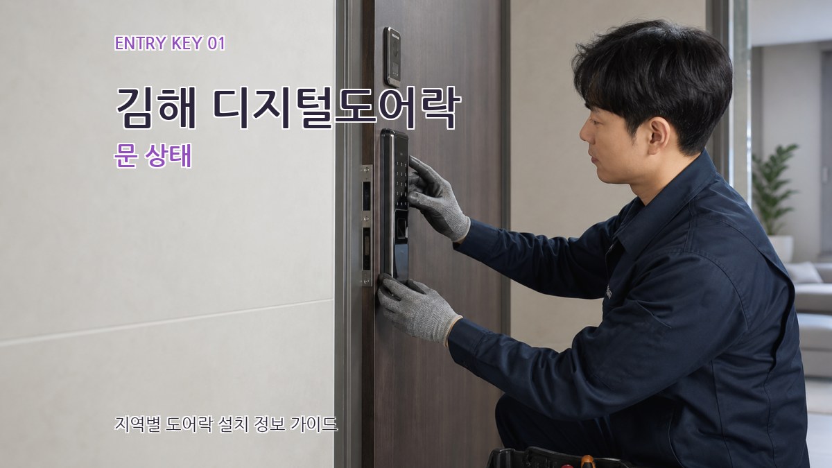 김해 디지털도어락