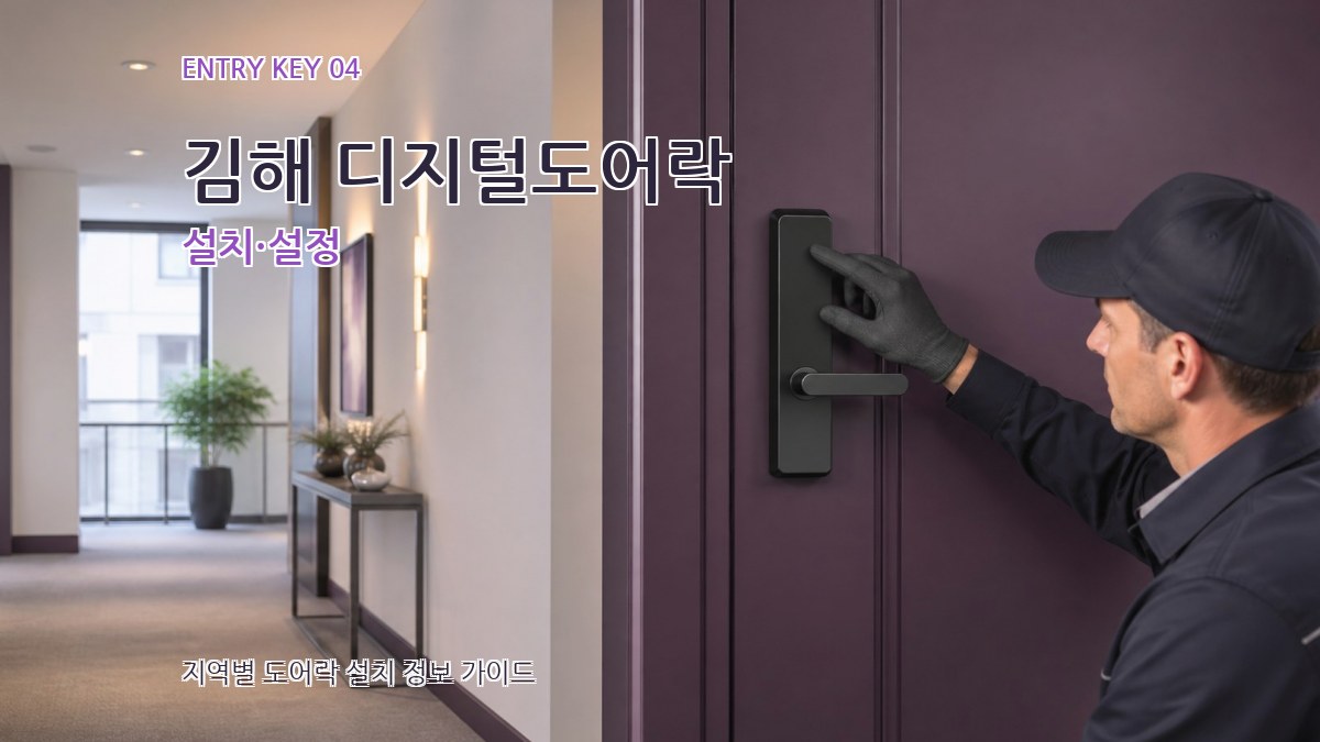 김해 디지털도어락 설치·설정
