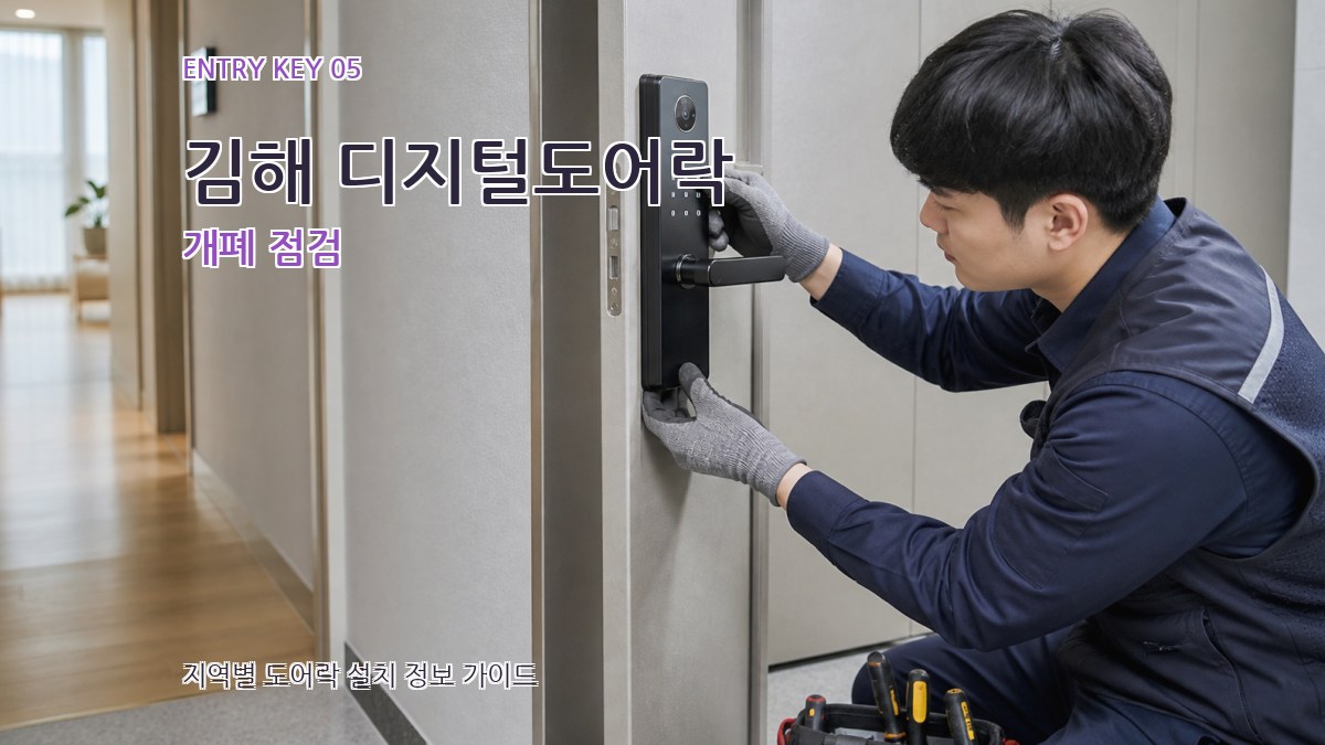 김해 디지털도어락 개폐 점검
