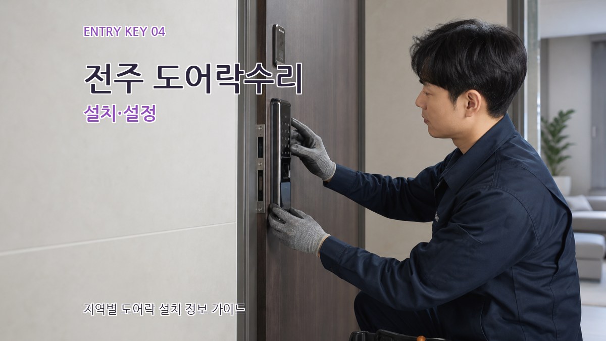 전주 도어락수리 설치·설정