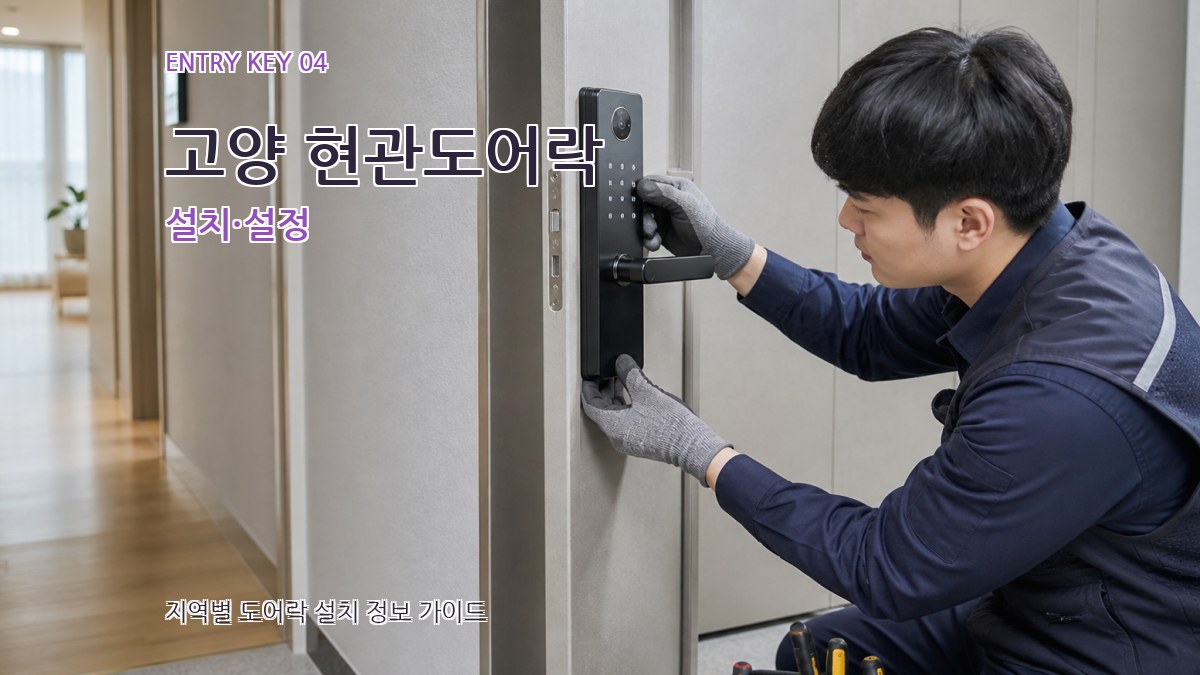 고양 현관도어락 설치·설정