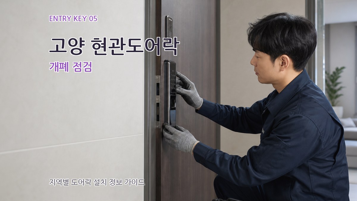 고양 현관도어락 개폐 점검