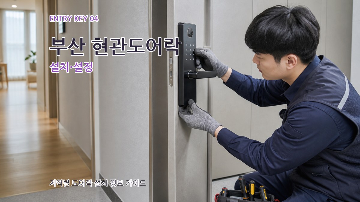 부산 현관도어락 설치·설정