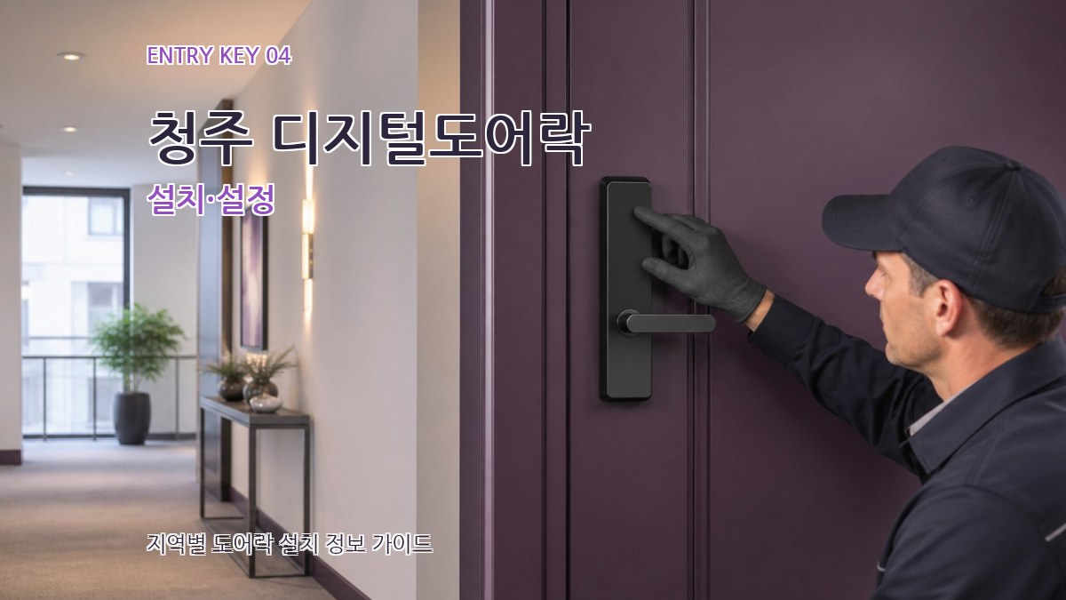 청주 디지털도어락 설치·설정