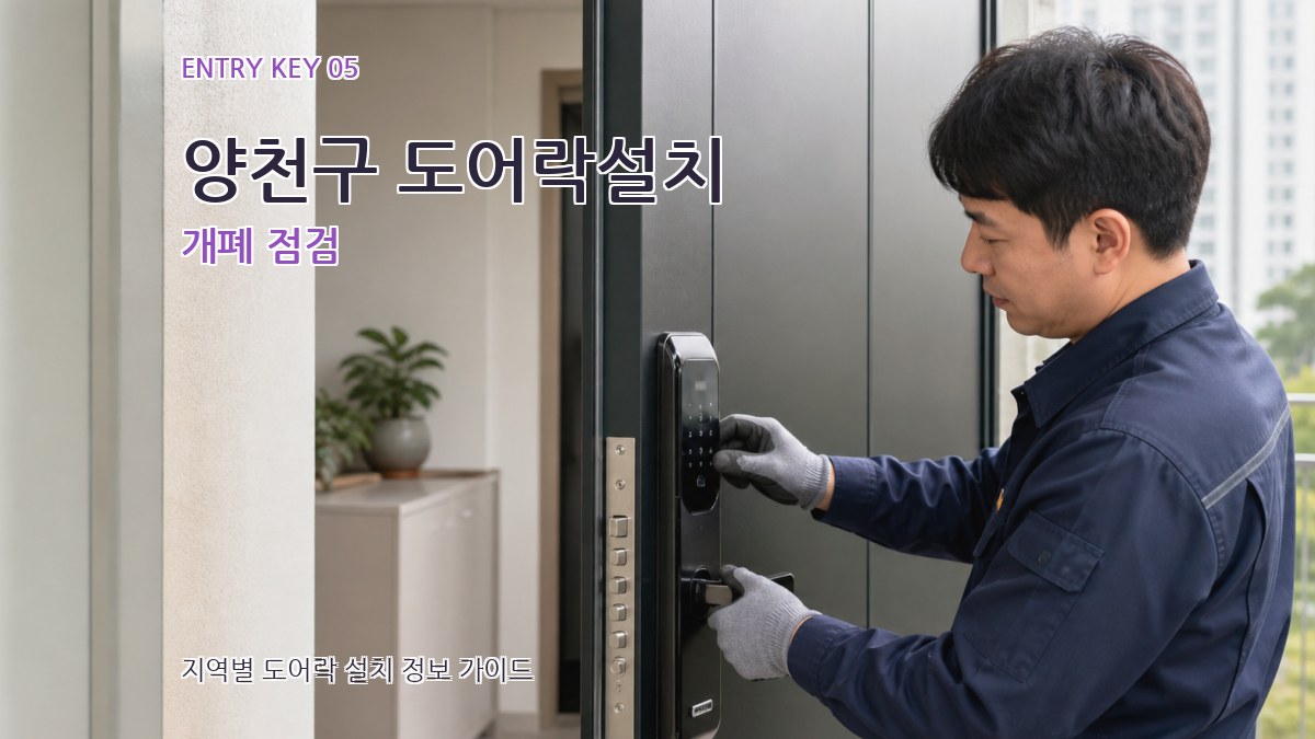 양천구 도어락설치 개폐 점검