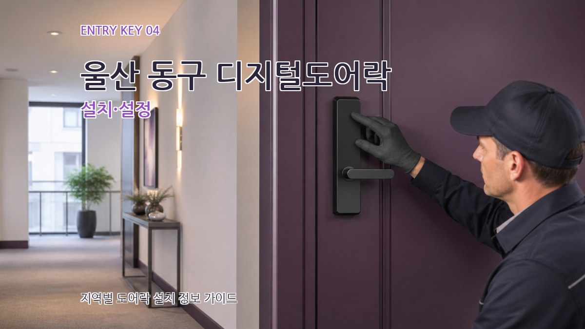 울산 동구 디지털도어락 설치·설정