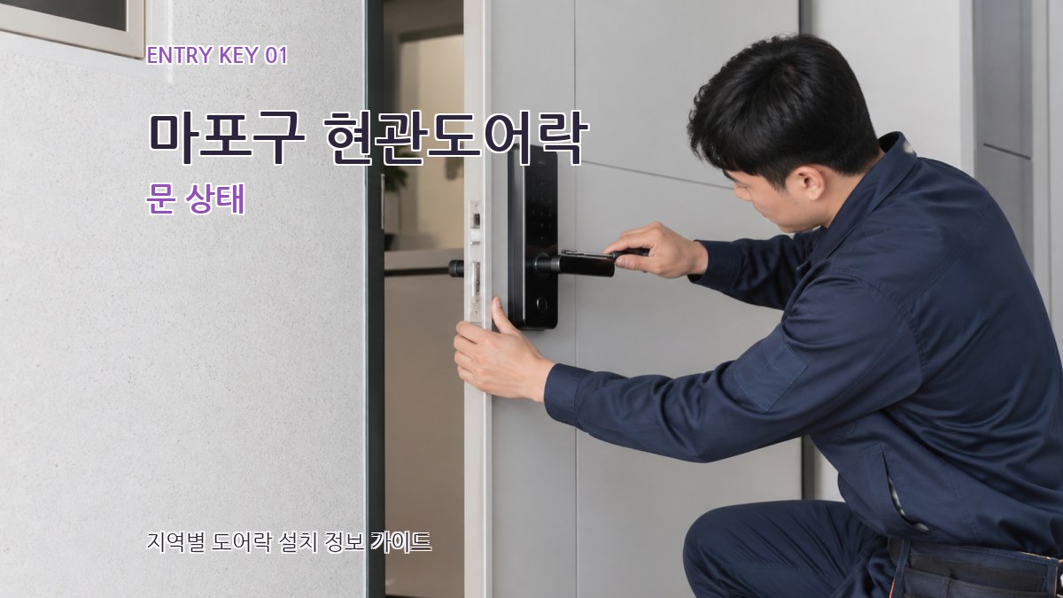 마포구 현관도어락