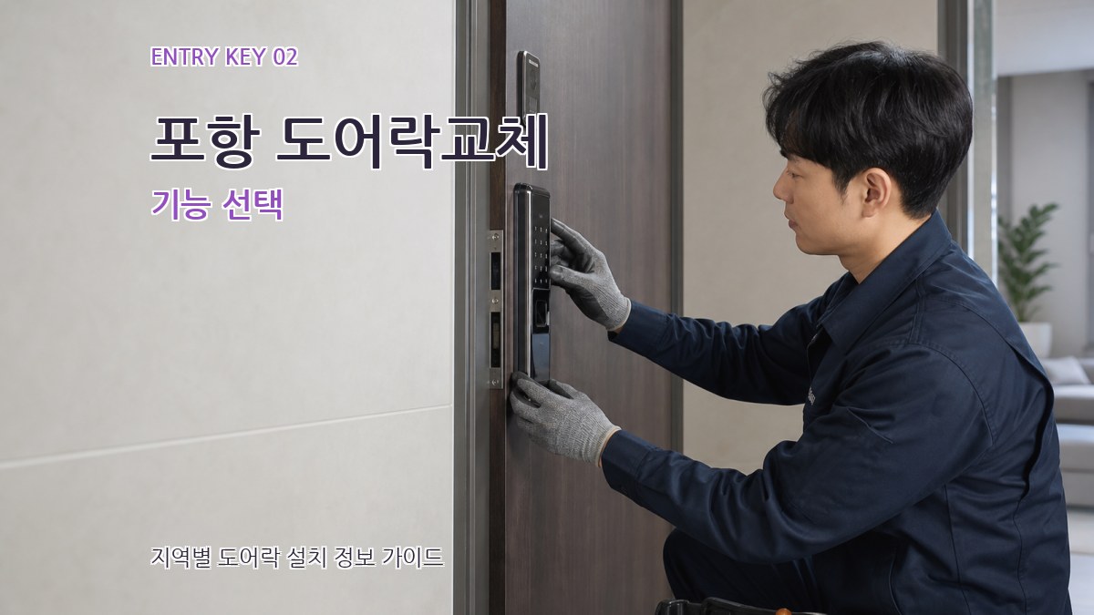 포항 도어락교체 기능 선택