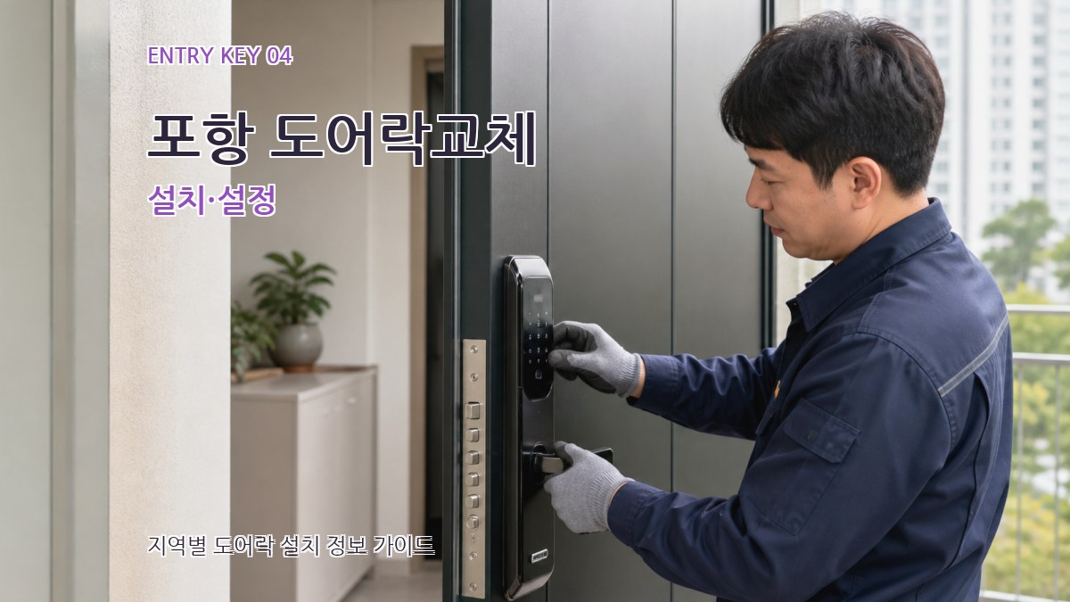 포항 도어락교체 설치·설정