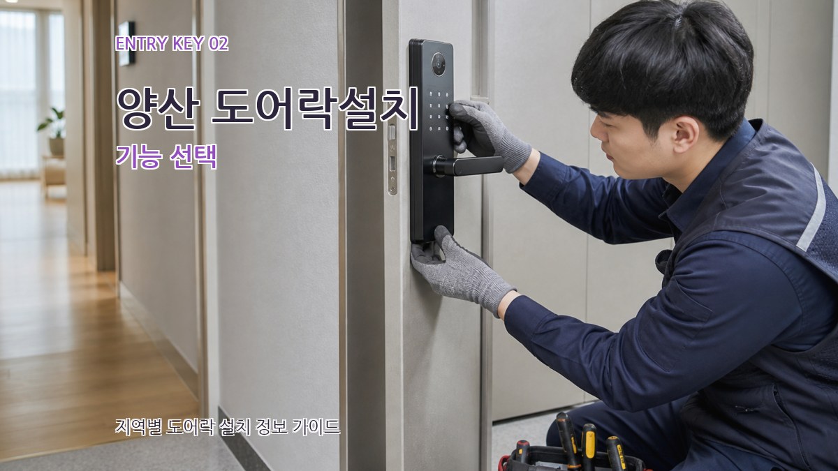 양산 도어락설치 기능 선택