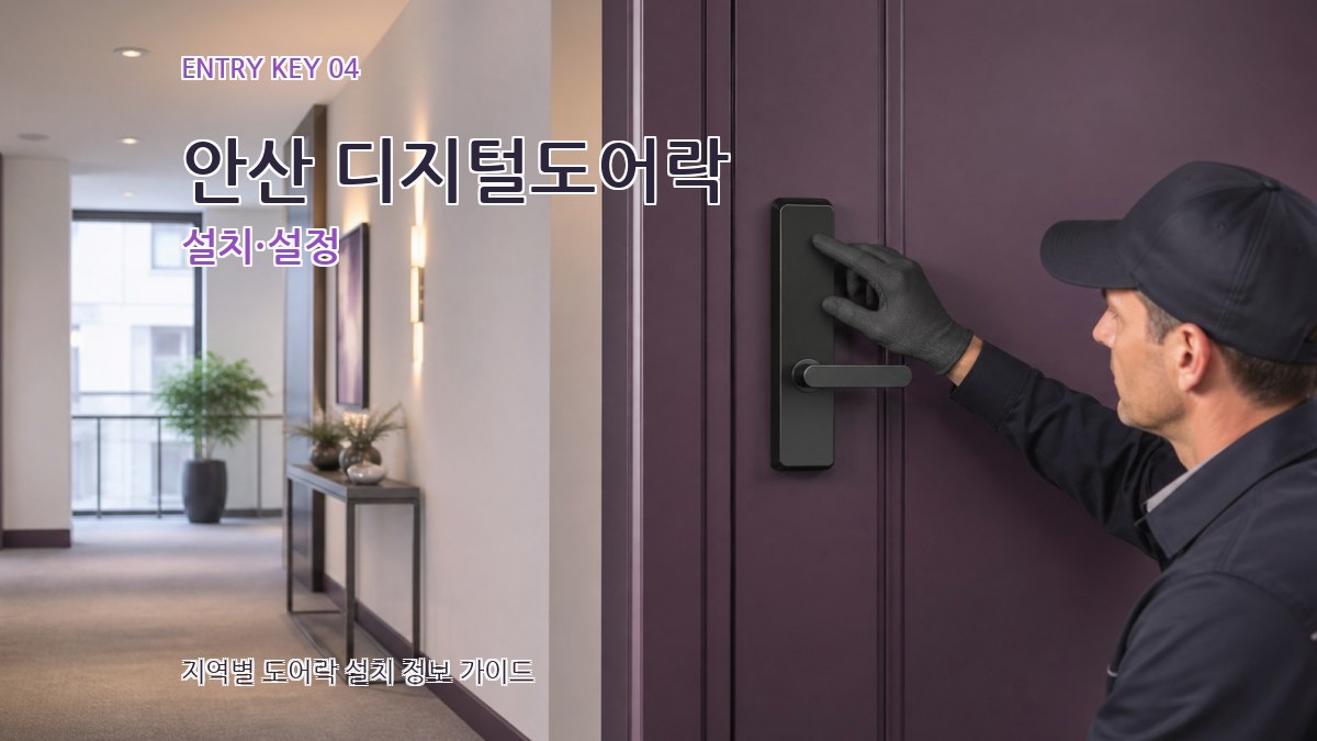 안산 디지털도어락 설치·설정
