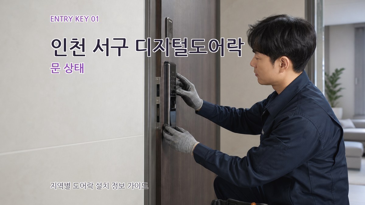 인천 서구 디지털도어락
