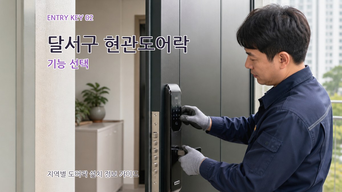 달서구 현관도어락 기능 선택