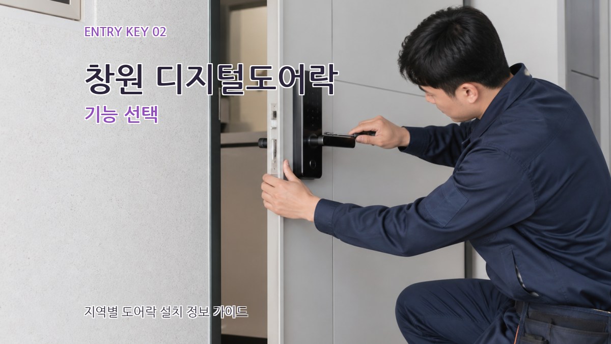 창원 디지털도어락 기능 선택