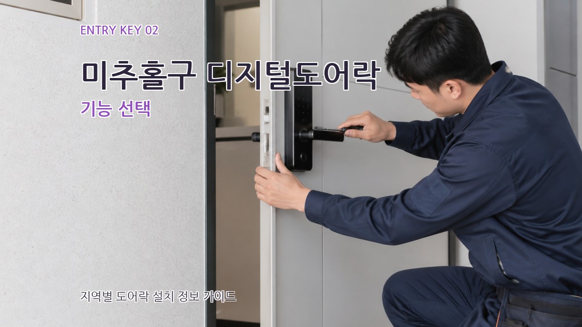 미추홀구 디지털도어락 기능 선택