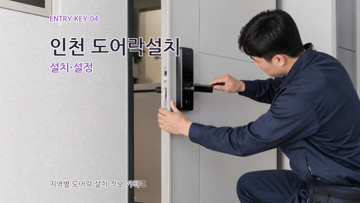인천 도어락설치 설치·설정