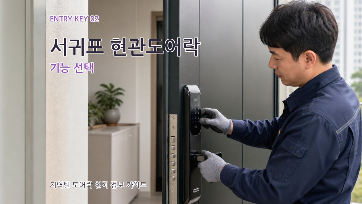 서귀포 현관도어락 기능 선택