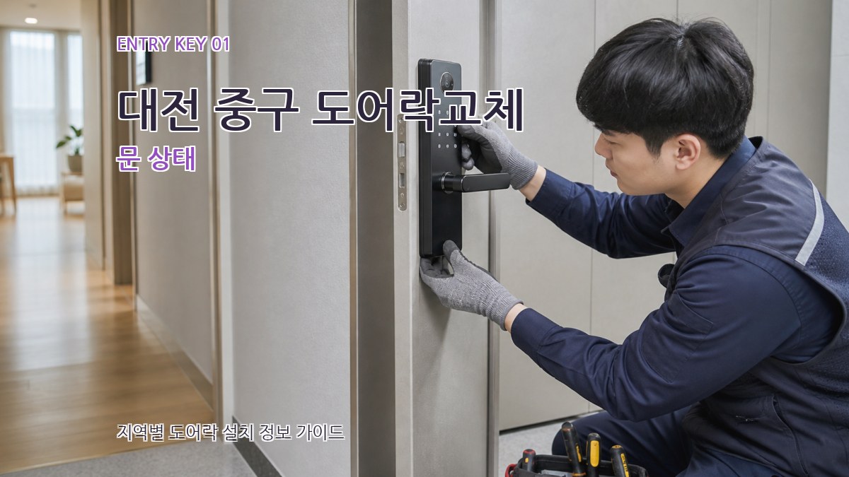 대전 중구 도어락교체