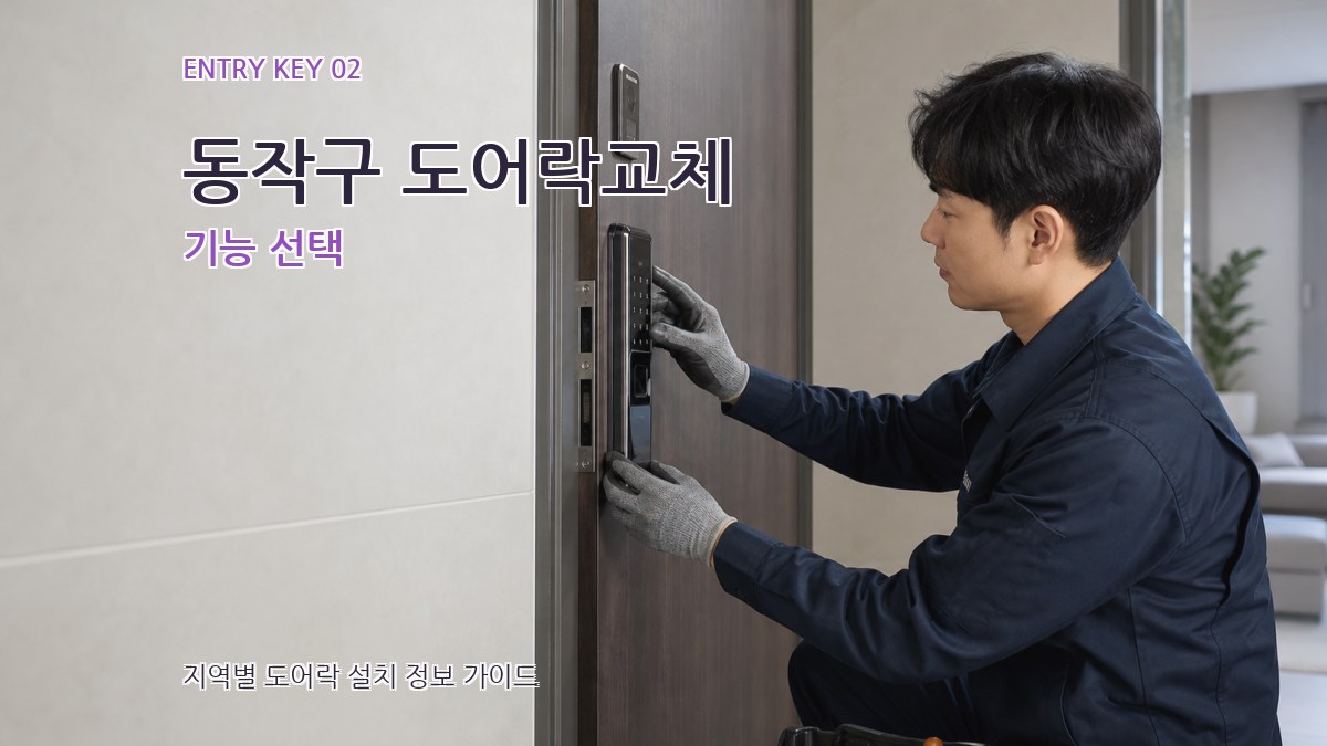 동작구 도어락교체 기능 선택