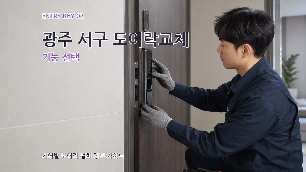 광주 서구 도어락교체 기능 선택