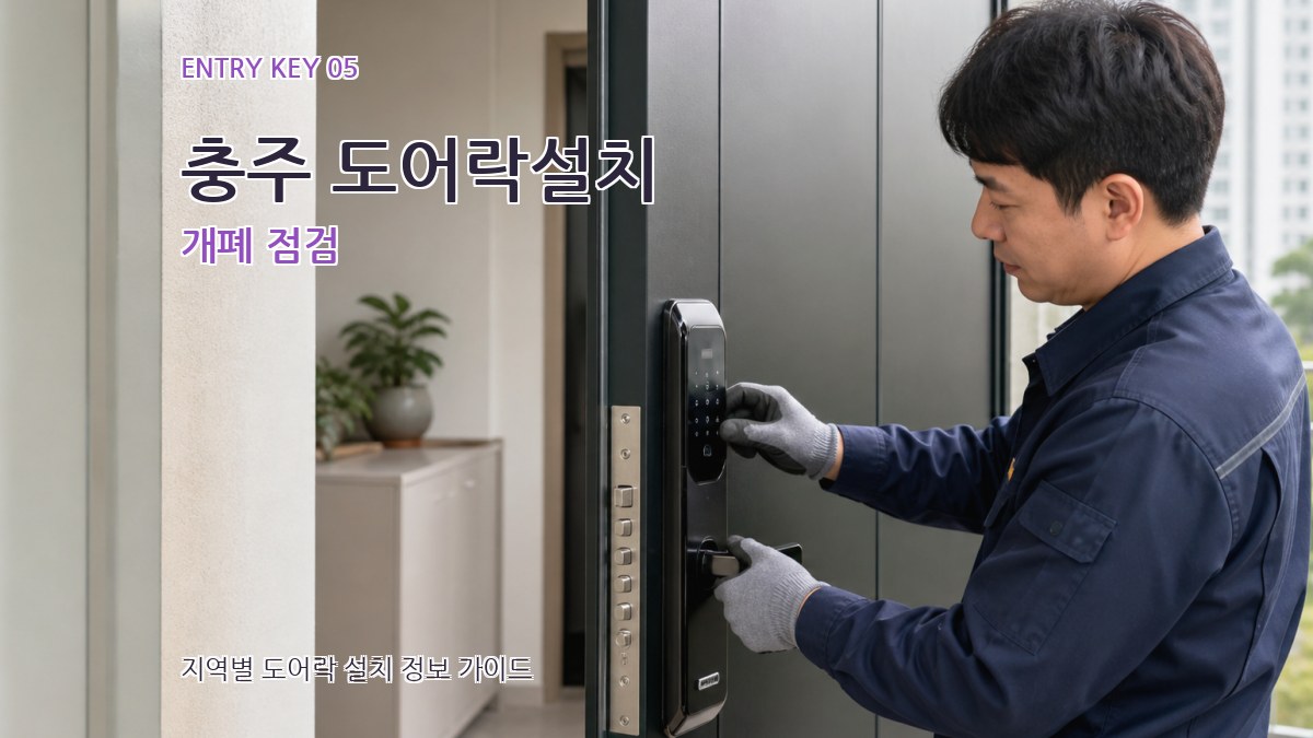 충주 도어락설치 개폐 점검
