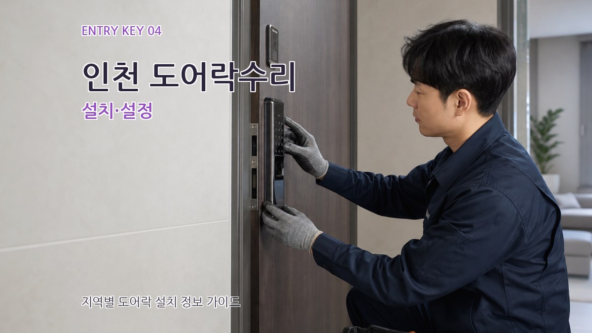 인천 도어락수리 설치·설정