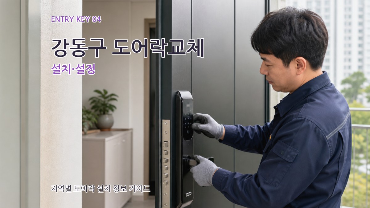 강동구 도어락교체 설치·설정