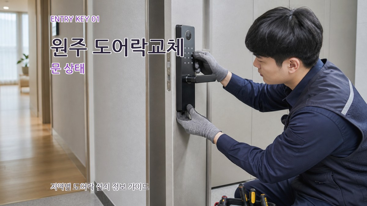 원주 도어락교체 문 상태