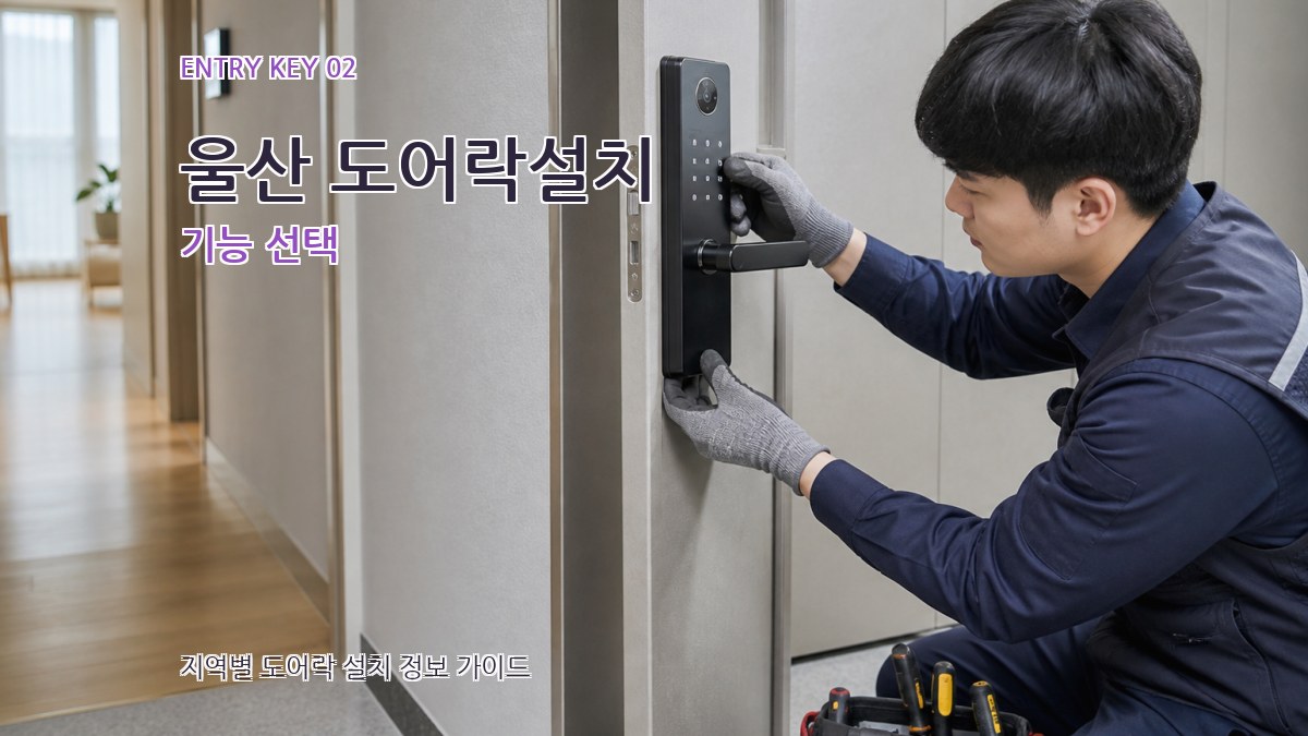 울산 도어락설치 기능 선택