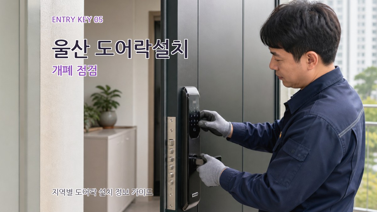 울산 도어락설치 개폐 점검
