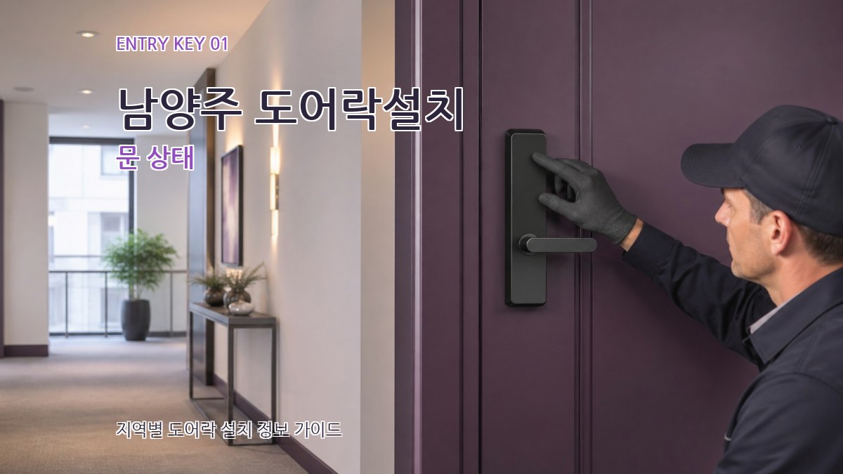 남양주 도어락설치