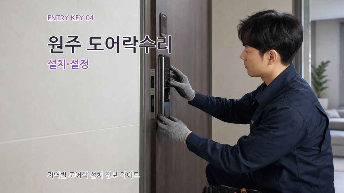 원주 도어락수리 설치·설정