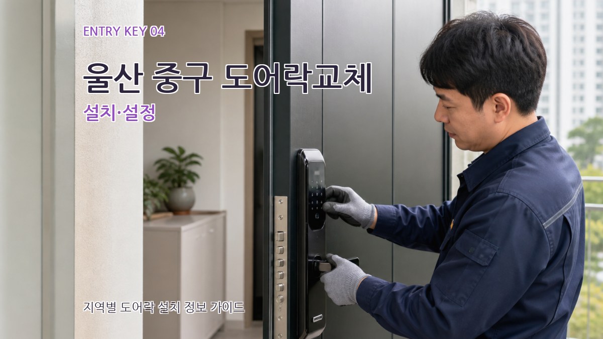 울산 중구 도어락교체 설치·설정