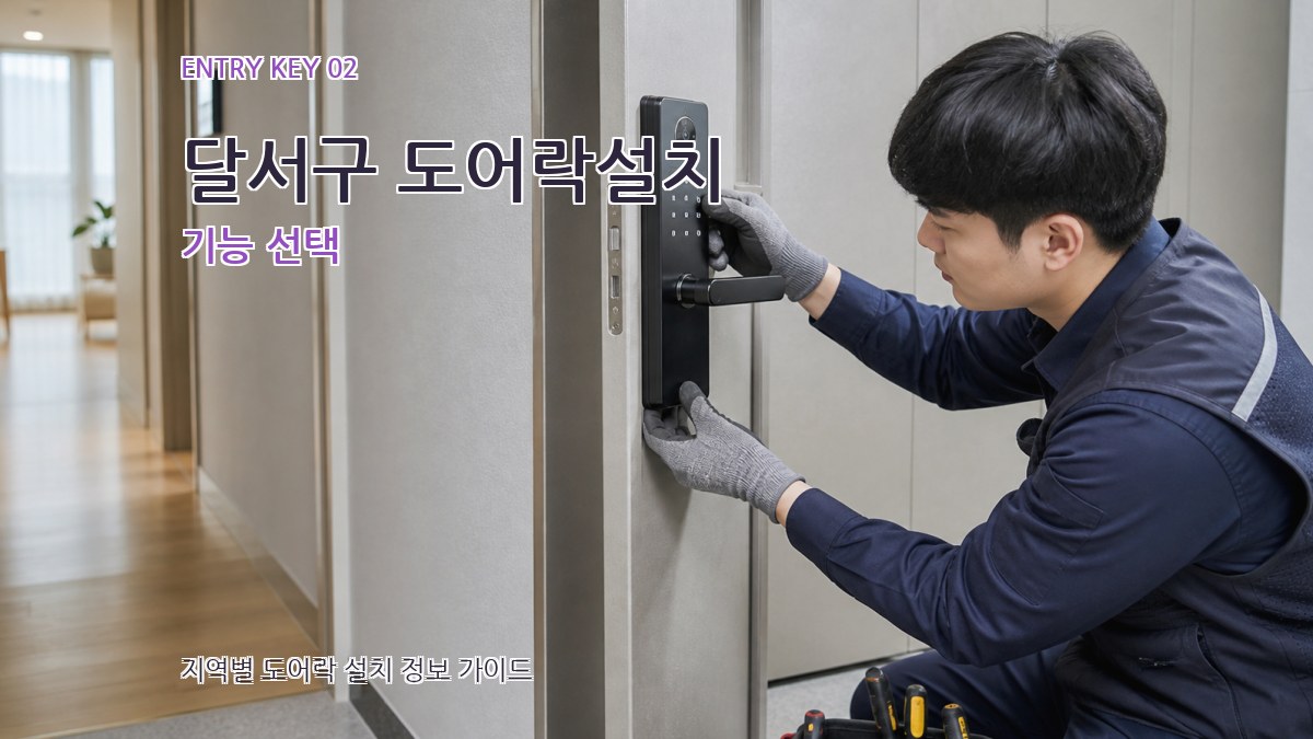 달서구 도어락설치 기능 선택