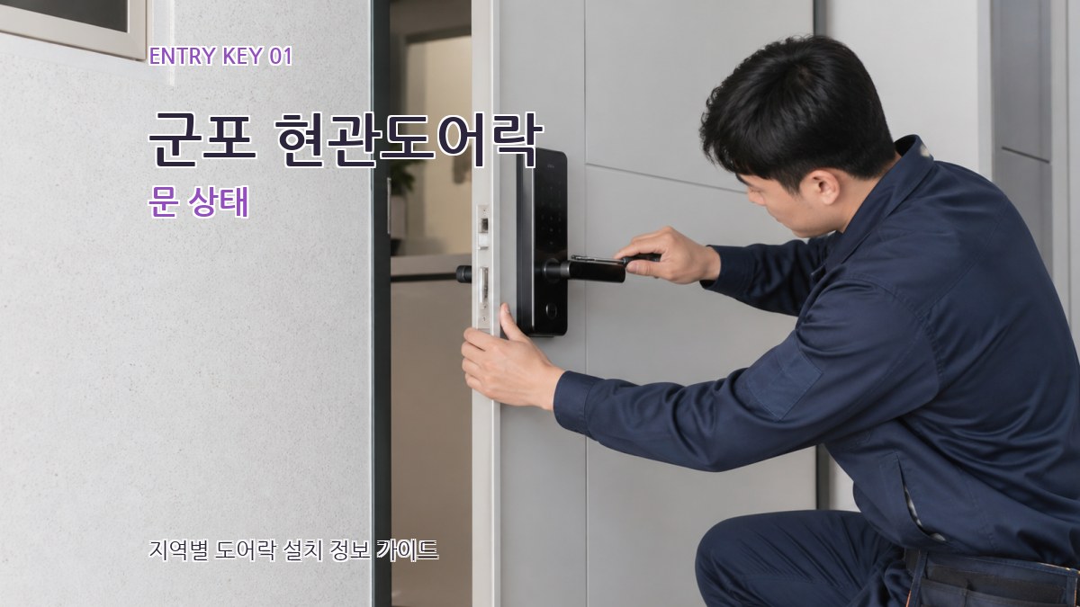 군포 현관도어락