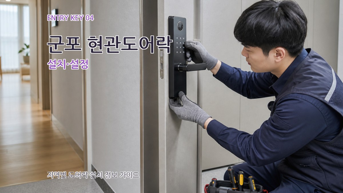 군포 현관도어락 설치·설정